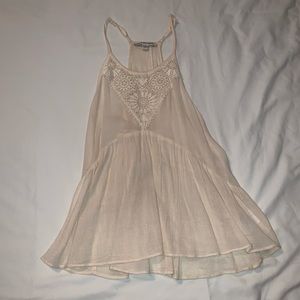 American Eagle Cream Lace Tank Top